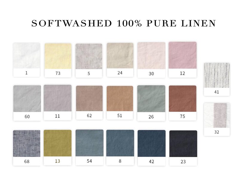 Pure Linen Soft Washed by the Yard for Sewing 100 Pure Linen Etsy