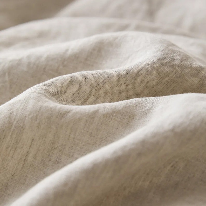 Pure Linen soft washed by the yard for sewing, 100% pure linen fabric, eco-friendly washed linen-flax fabrics by meter, Ship from the U.S. image 3