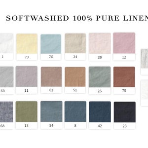 Pure Linen soft washed by the yard for sewing, 100% pure linen fabric, eco-friendly washed linen-flax fabrics by meter, Ship from the U.S. image 2