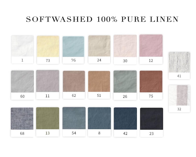 Pure Linen soft washed by the yard for sewing, 100% pure linen fabric, eco-friendly washed linen-flax fabrics by meter, Ship from the U.S. image 2