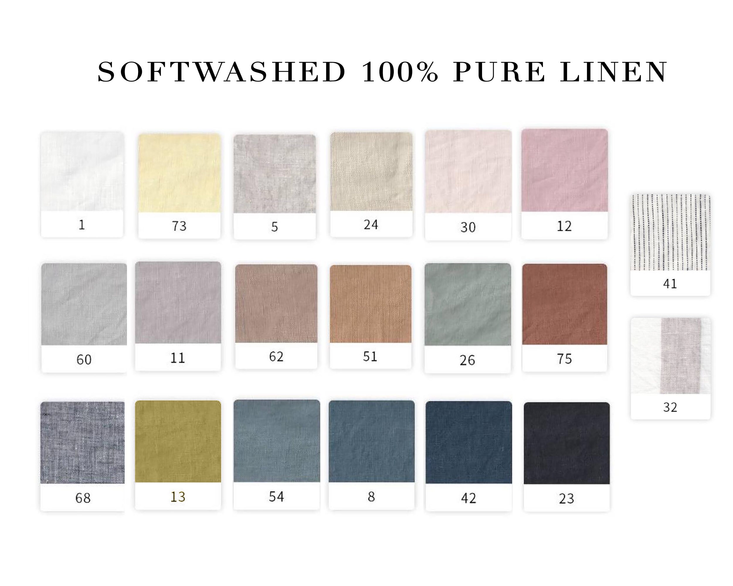 Linen Cotton Fabric,130 x 100 cm Organic Material Pure Natural
