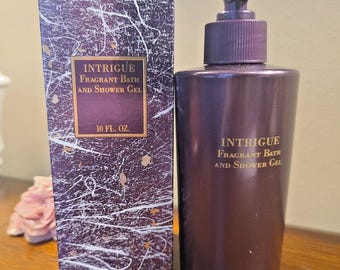 Vintage Mary Kay INTRIGUE Fragrant Bath & Shower Gel 10 fl oz 3344 NOS