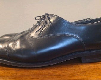 Florsheim Mens 10 D Leather Cap Toe Lace Up Oxford Dress Shoes 76403 510470 EF