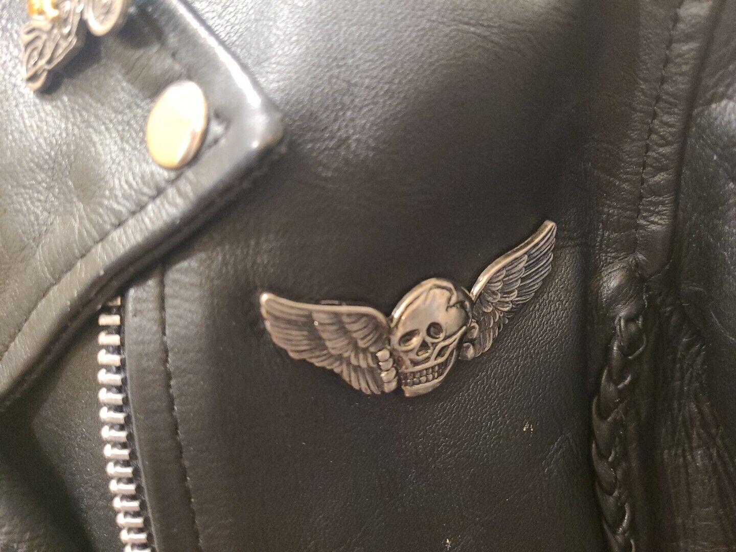 Hudson Womens Leather Motorcycle Jacket Cafe Racer Harley Davidson  display picture 1