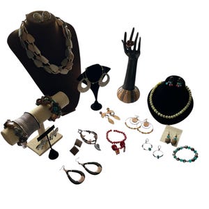 Vintage to Now Tribal Boho Mixed Jewelry Lot All Wearable Re-purpose Or Craft
