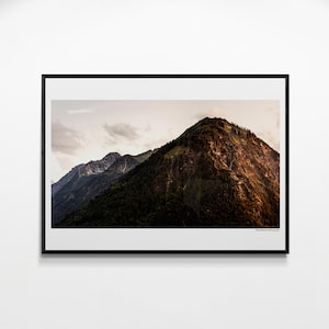 Strong sunset in the Bavarian alps