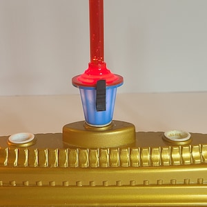 B110C Rare Peerless Shooting Star C6 Bubble Light 1947-1948 Candelabra with Clips