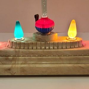 B118G Rare C-6 Beautiful Shooting Star Bubble Light -1947-1948 Blue/Red