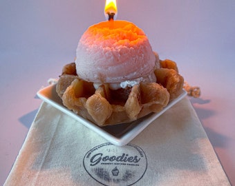 Ice Cream My Waffle, Dessert Candles, Soy Wax Candle, Food Shaped Candles, Decor Candle, Handmade Candles, Trendy Candles, Cute Candles