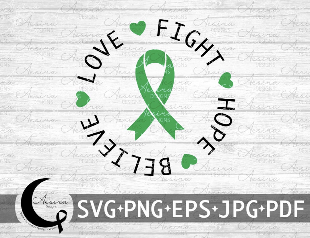 Duchenne Muscular Dystrophy Love Fight Hope Believe Ribbon Svg ...