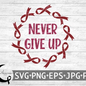 Antiphospholipid Antibody Syndrome Never Give Up Ribbon, Antiphospholipid Syndrome Awareness, APS Support Squad, APS Ribbon Warrior Fighter