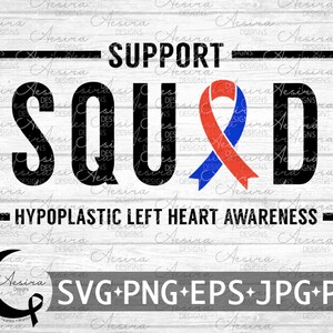 Hypoplastische linker hart ondersteuning Squad Ribbon SVG, hypoplastische linker hart bewustzijn, hypoplastische linker hart geef nooit op, hypoplastische lint