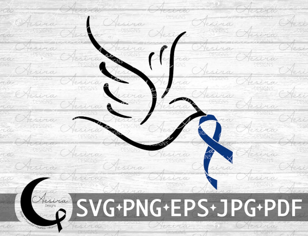 Apraxia Dove Ribbon SVG, Apraxia Awareness Ribbon, Apraxia Support ...