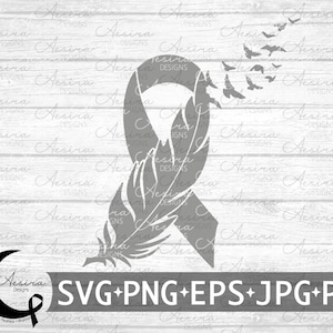 Schizophrenia Feather Ribbon svg, Schizophrenia Awareness Ribbon, Schizophrenia Support Squad, Schizophrenia Warrior, Schizophrenia Fight