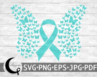 Myasthenia Gravis Butterfly Ribbon svg, Myasthenia Gravis Awareness Ribbon, Myasthenia Gravis Support Squad, Myasthenia Gravis Warrior Fight