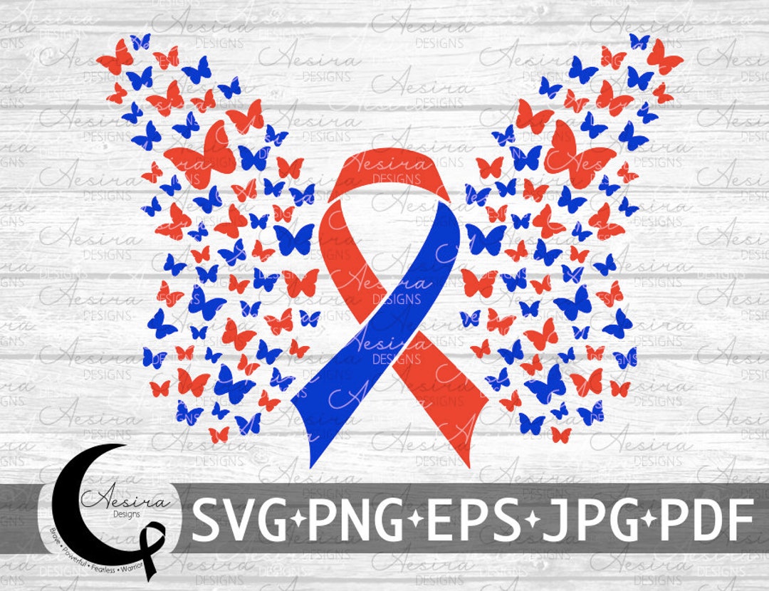 Pulmonary Fibrosis Butterfly Ribbon Svg, Pulmonary Fibrosis Awareness ...