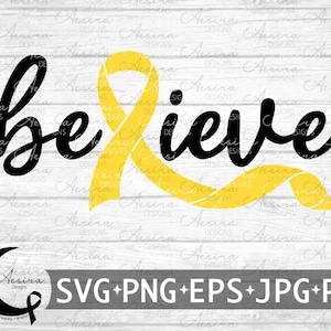 Endometriosis Believe Ribbon svg, Endometriosis Awareness Ribbon, Endometriosis Support Squad, Endometriosis Warrior, Endometriosis Strong
