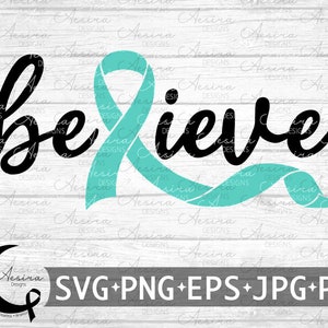 Dysautonomia Believe Ribbon svg, Dysautonomia Awareness Ribbon, Dysautonomia Support Squad, POTS Warrior Fighter, POTS Ribbon, POTS Strong