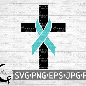 Sucht Genesung Cross Ribbon SVG, Sucht Erholungsbewusstsein, Sucht Support Squad, Sucht Glaube Hoffnung Believe, Ribbon Cross svg
