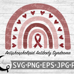 Antiphospholipid Antibody Syndrome Rainbow Boho, Antiphospholipid Syndrome Awareness, Antiphospholipid Support Squad, APS Warrior Fighter