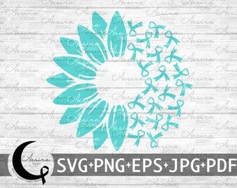 Myasthenia Gravis Sunflower Ribbon svg, Myasthenia Gravis Awareness Ribbon, Myasthenia Gravis Support Squad, Myasthenia Gravis Warrior Fight