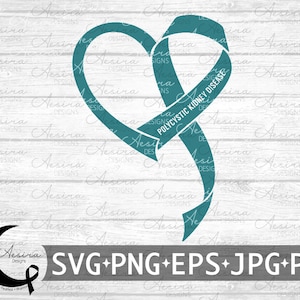 Polycystic Kidney Disease Heart Ribbon svg, Polycystic Kidney Disease Awareness Ribbon, PKD Support Squad, PKD Warrior, PKD Fighter