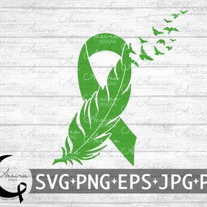 Nastro di piume per paralisi cerebrale SVG, Consapevolezza della paralisi cerebrale, Squadra di supporto per paralisi cerebrale, Combattente guerriero per paralisi cerebrale, CP Be Strong