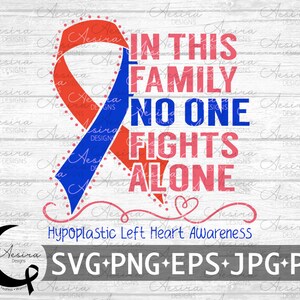 Hypoplastische linker hart in deze familie niemand vecht alleen lint SVG, hypoplastische linker hart bewustzijn lint, hypoplastische ondersteuning Squad