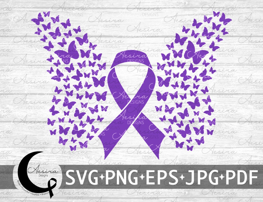 Epilepsy Butterfly Ribbon Svg, Epilepsy Awareness Ribbon, Epilepsy ...