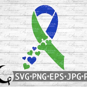 Idiopathic Intracranial Hypertension Heart Ribbon, IIH Awareness Ribbon, Idiopathic Intracranial Hypertension Support Squad, IIH Ribbon