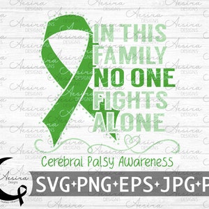 In dieser Familie kämpft niemand alleine Band SVG, Cribbel-Bewusstsein, Support Squad für Cognitive Palsy