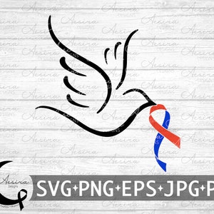 Hypoplastische linker hart Dove Ribbon SVG, hypoplastische linker hart bewustzijn lint, hypoplastische linker hart ondersteuning Squad, hypoplastische hart