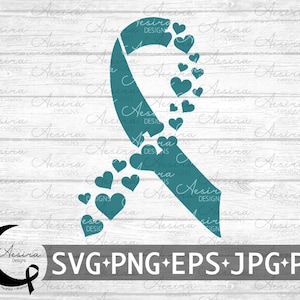 Disturbo da stress post-traumatico Heart Ribbon SVG, Nastro di consapevolezza PTSD, Squadra di supporto PTSD, Guerriero PTSD, Combattente PTSD, Nastro PTSD SVG