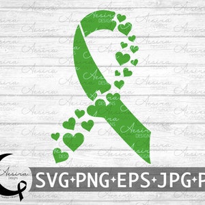 Nastro di cuori per paralisi cerebrale SVG, consapevolezza della paralisi cerebrale, squadra di supporto per paralisi cerebrale, combattente guerriero per paralisi cerebrale, CP Be Strong