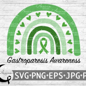 Gastroparesis Rainbow Ribbon svg, Gastroparesis Awareness Ribbon, Gastroparesis Support Squad, Gastroparesis Warrior, Gastroparesis Fighter