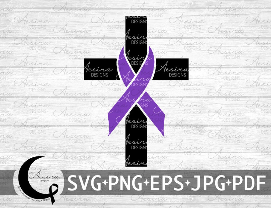 Epilepsy Cross Ribbon Svg, Epilepsy Awareness Ribbon, Epilepsy Support ...
