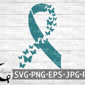 Post-Traumatic Stress Disorder Butterfly Ribbon svg, PTSD Awareness Ribbon, PTSD Support Squad, Ptsd Warrior, Ptsd Fighter, PTSD Ribbon svg