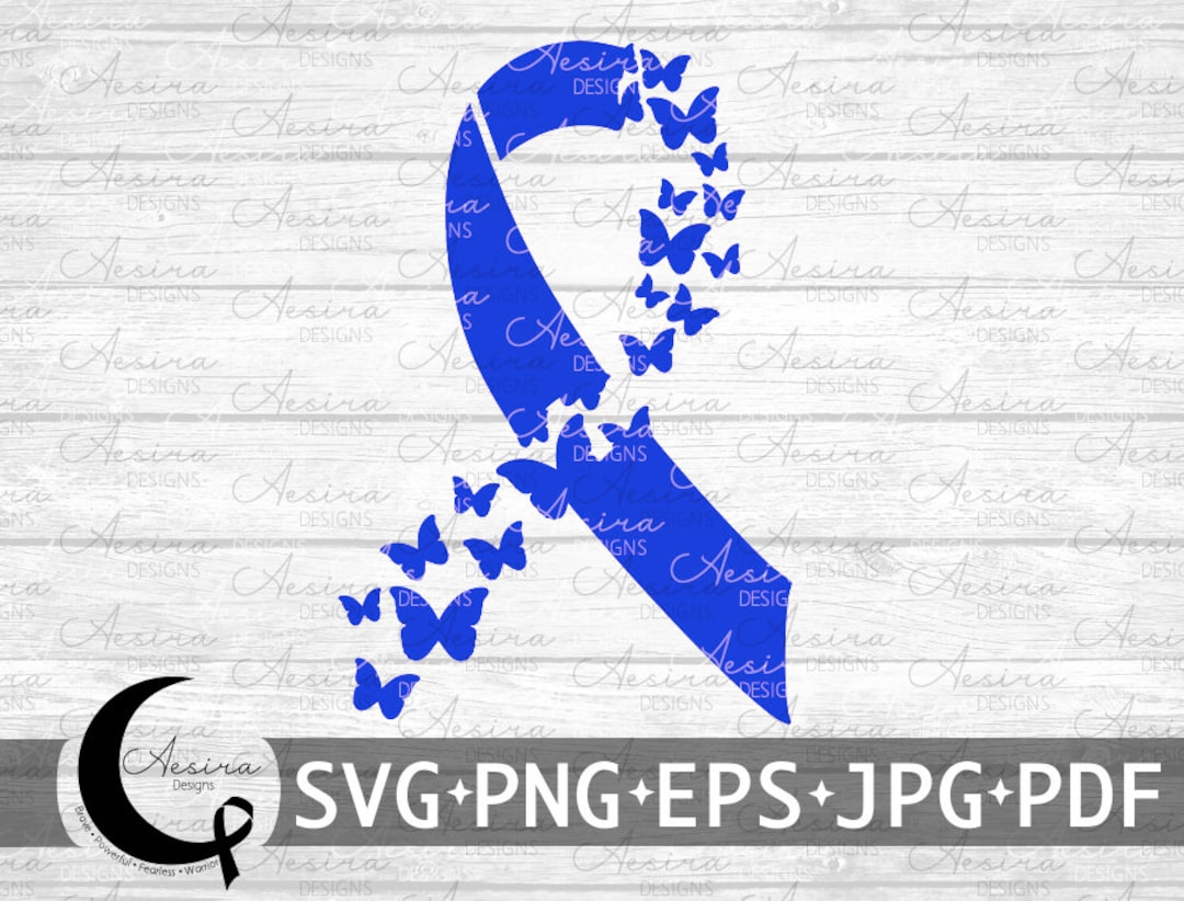 Alopecia Butterfly Ribbon SVG Alopecia Awareness Alopecia Etsy