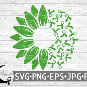 Paralisi cerebrale Girasole Cuore Nastro SVG, Consapevolezza della paralisi cerebrale, Squadra di supporto per la paralisi cerebrale, Combattente guerriero della paralisi cerebrale, CP Strong