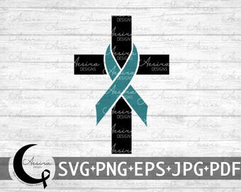 Transtorno de estresse pós-traumático Cross Ribbon svg, PTSD Awareness Ribbon, PTSD Support Squad, Ptsd Warrior, Ptsd Fighter, PTSD Ribbon svg