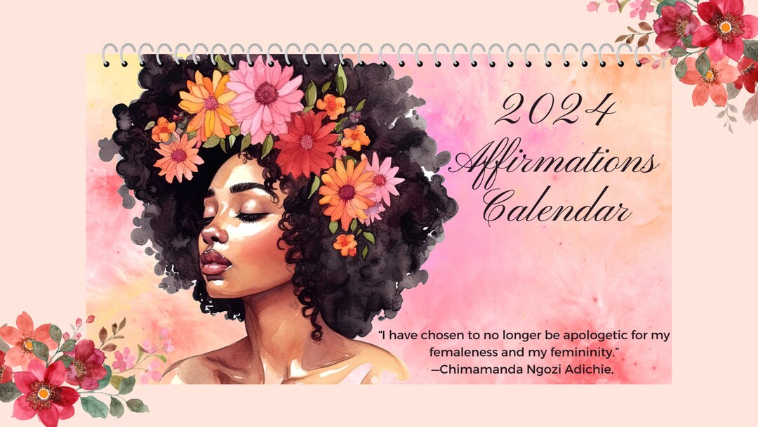 Affirmations for Women Black Girl Magic 2024 Calendar Gifts for Her ...