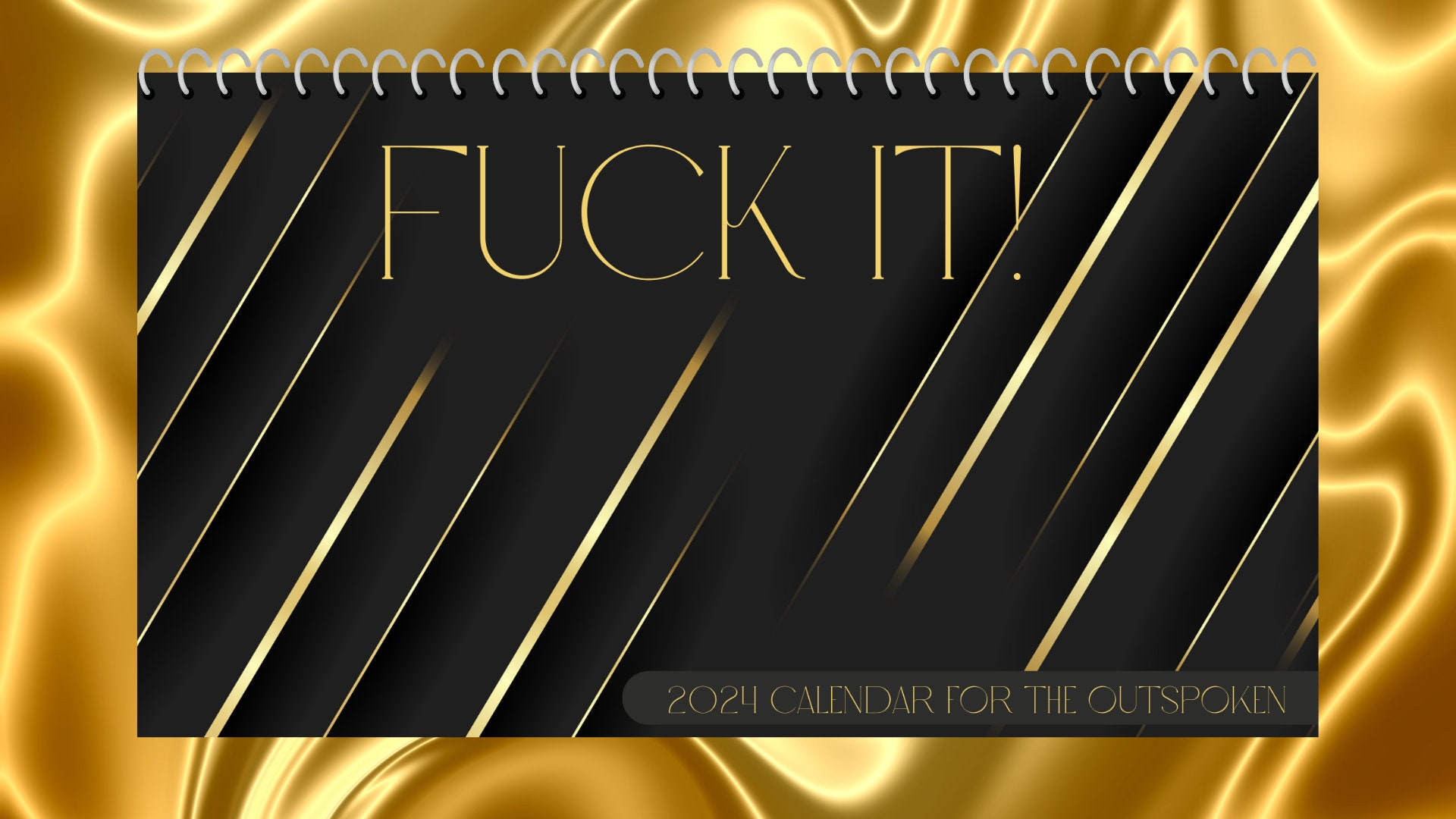 Fuck It Calendar 2024 Calendar Funny Calendar Swearing Calendar Outspoken  but Truthful Calendar - Etsy