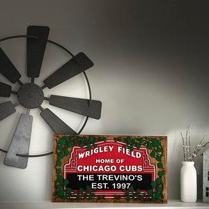 Custom Wrigley Field Chicago Cubs Sign