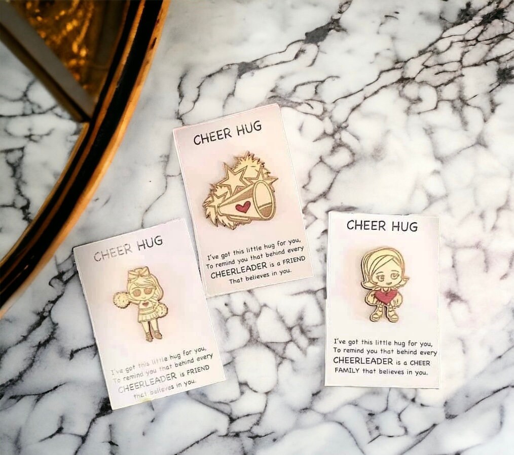 Hugging A Pin Cheer Hug Pins - Etsy