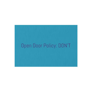 Funny Doormat Open Door Policy:Don&#39;t Rude Outdoor Rug
