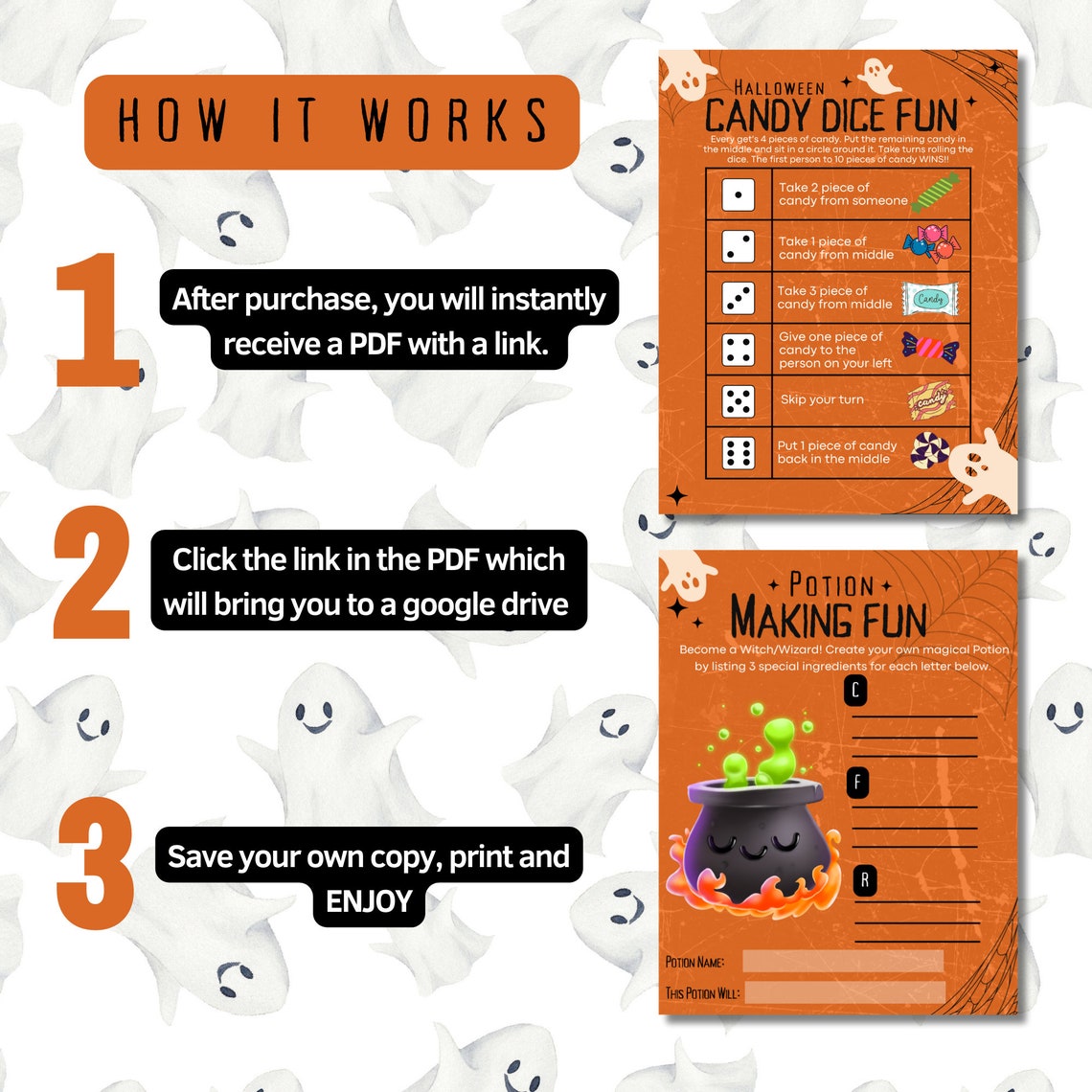 Kids Halloween Games Printable Kids Halloween Party Games - Etsy
