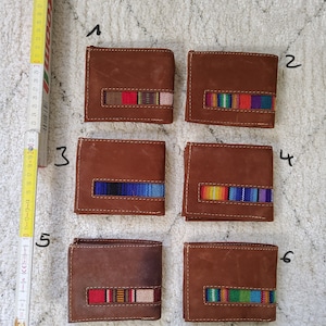Cartera monedero boho hippie estilo etno colorido cartera hombre