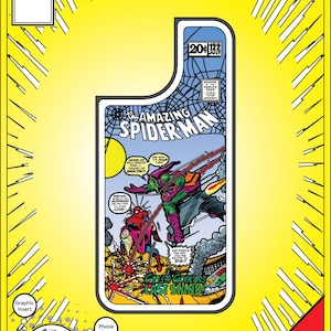 Modèles d'iPhone 14 - Insert graphique interchangeable - Spider Man vs Green Goblin