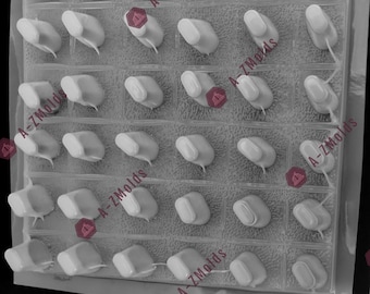 Moule à sucettes glacées, gelapaletas molde ovalado 25 cavidades