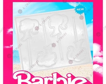 Barbie Letters Resin Mold-barbie Sign Silicone Mold-barbie English Alphabet  Mold-barbie Pendant Mold-diy Barbie Fondant Cake Decoration Mold 